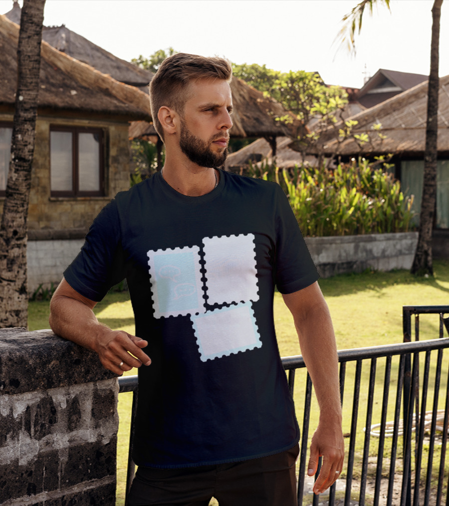 MassBQ Postage Stamps Speech Bubbles Collection T-Shirt