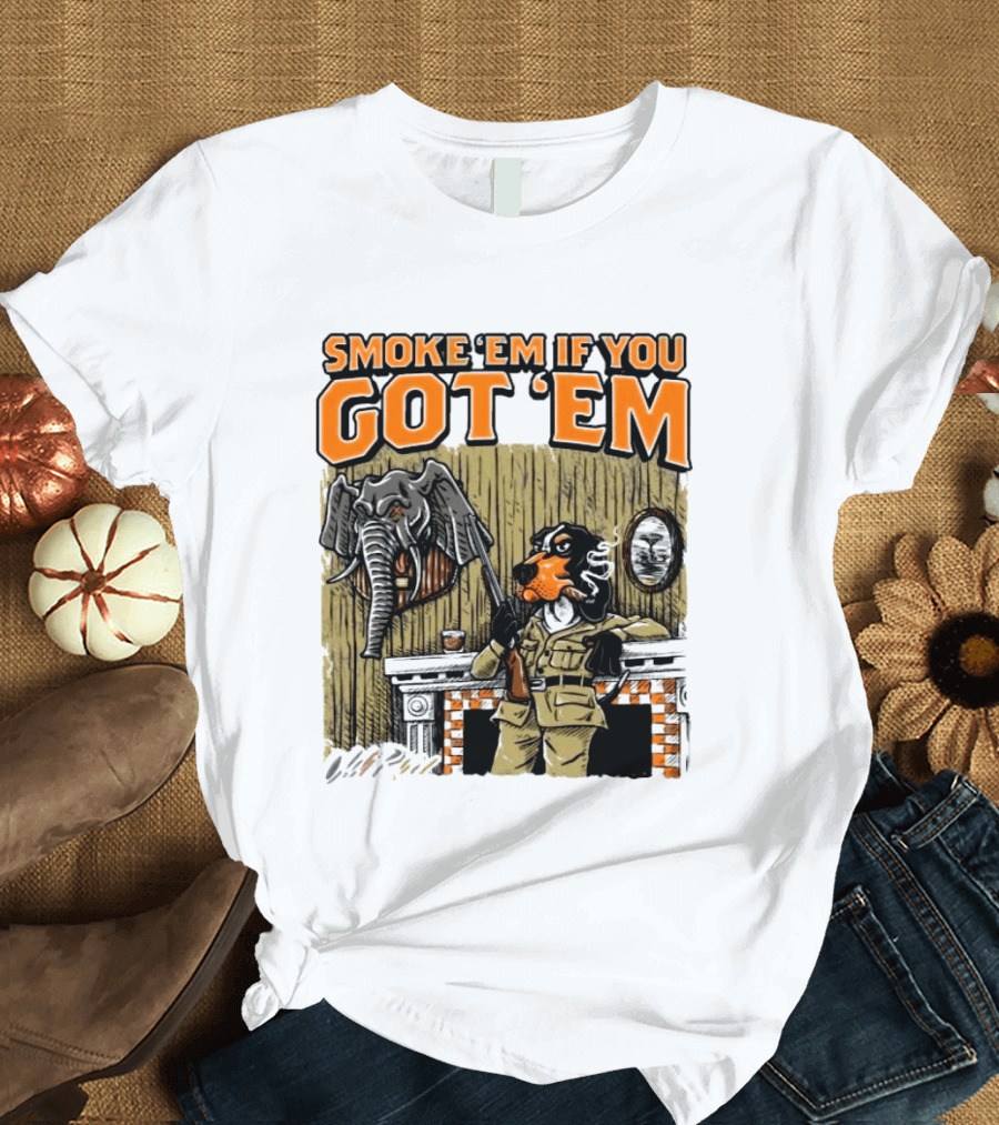 Smoke 'Em If You Got 'Em Tennessee Volunteers Beat Alabama Crimson Tide 26 10 T-Shirt