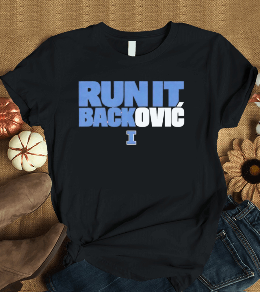 Andrej Stojakovic Illinois Fighting Illini Run It Backovic T-Shirt