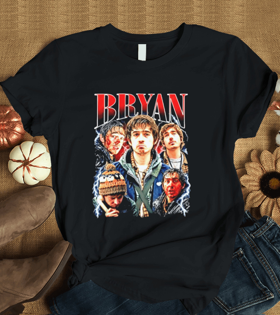Bryan Actor Collage With Dramatic Expressions And Intense Scenes T-Shirt