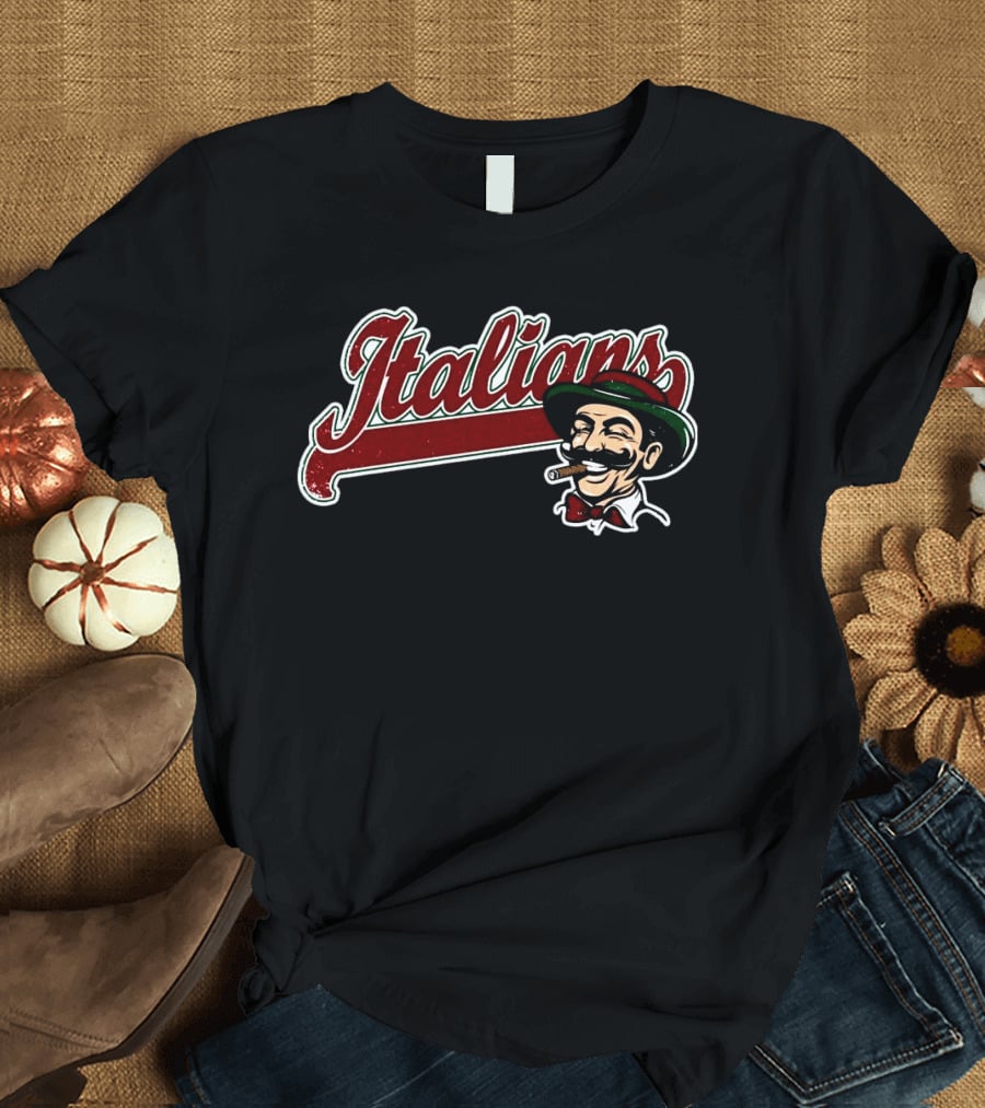 Italians Baseball Cigar Gentleman T-Shirt
