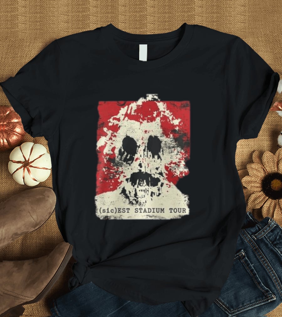 Slipknot Sicest Stadium Tour 2027 Signed Skull T-Shirt