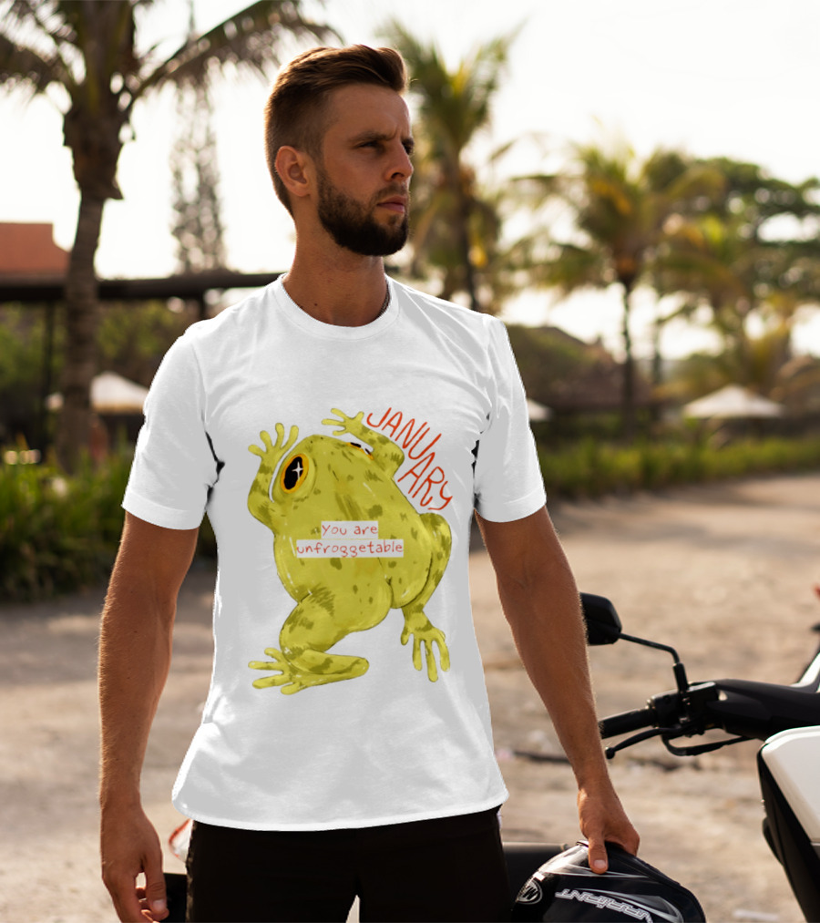 January You Are Unfroggetable Frog Pun Playful Frog T-Shirt