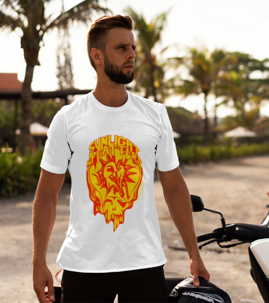 Sunlight Splatters Grateful Dead Psychedelic Skull T-Shirt