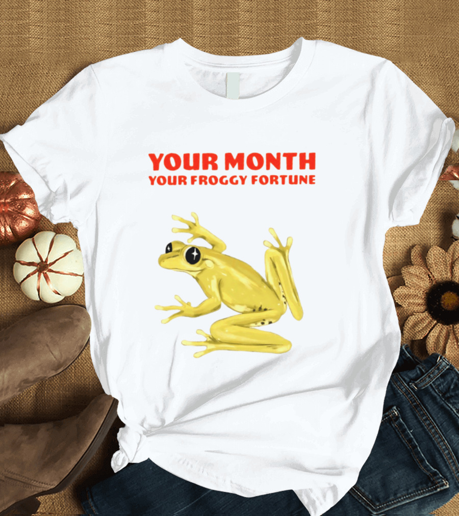 Your Month Your Froggy Fortune Horoscope Frog T-Shirt