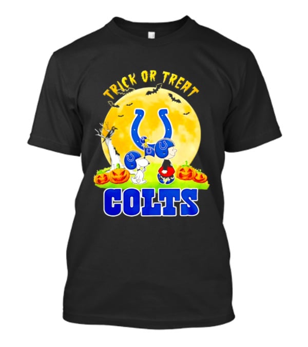 Indianapolis Colts Peanuts Trick Or Treat Halloween 2026 T-Shirt