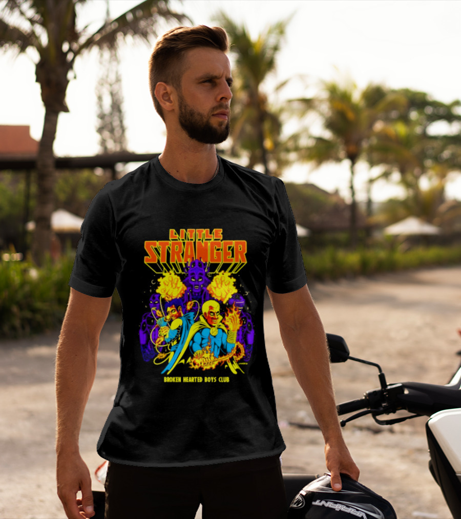 Little Stranger Broken Hearted Boys Club Comic Style Superheroes T-Shirt