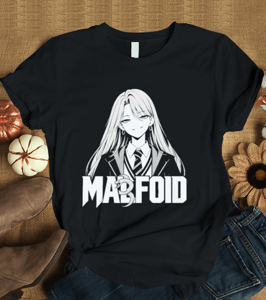 Malfroid Anime Character White Hair T-Shirt