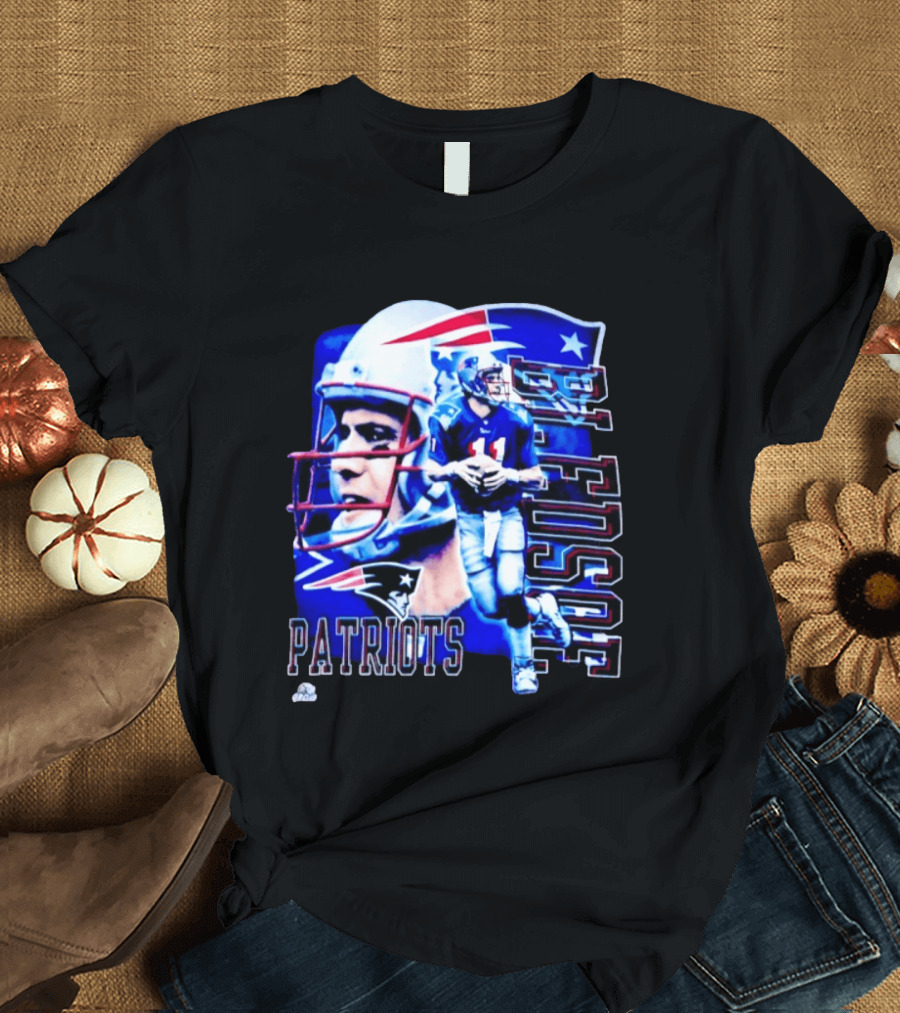 Drew Bledsoe 11 Patriots NFL Quarterback New England Football T-Shirt