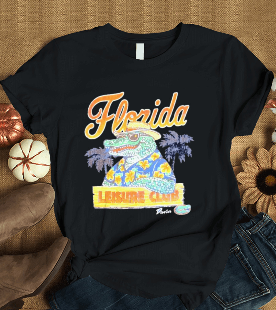 Florida Gators Leisure Club Duvin Co. Vintage Tropical Alligator T-Shirt