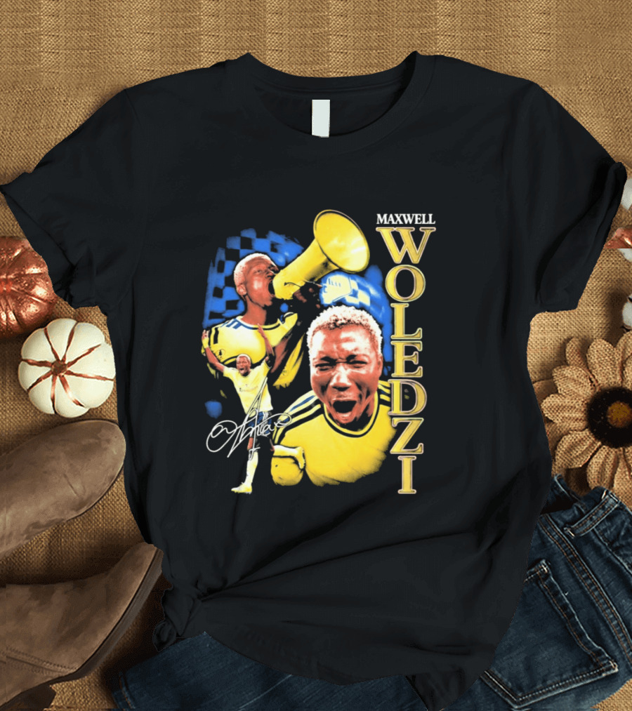 Maxwell Woledzi Nashville SC Vibrant Celebration Soccer T-Shirt
