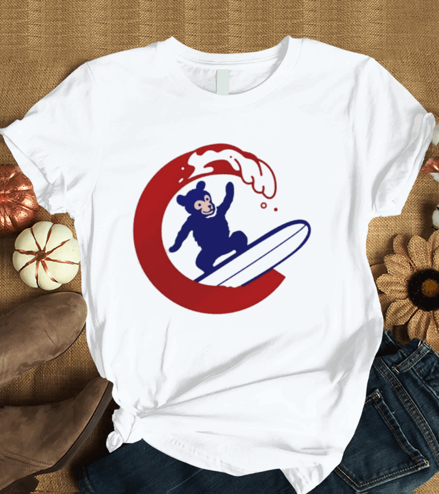 Clark The Cub Surfing Chicago Cubs Baseball 2026 T-Shirt