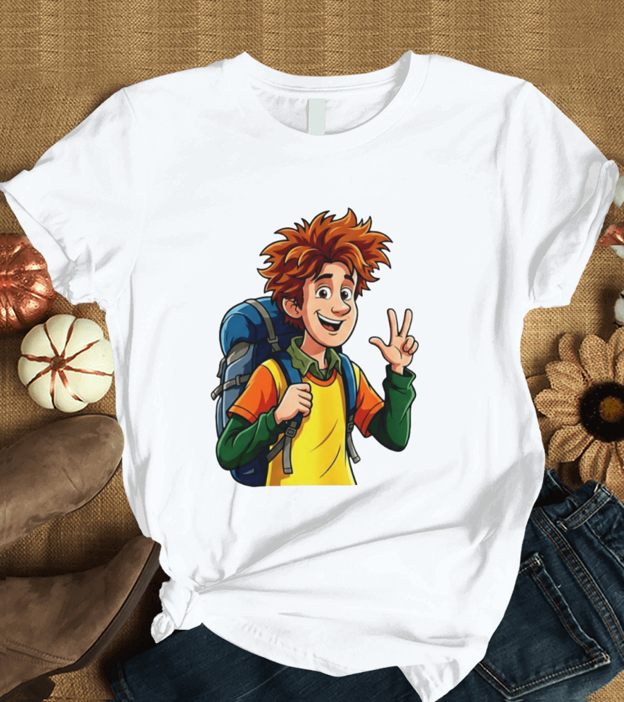 Johnny Hotel Transylvania Cartoon Character Adventure Backpack T-Shirt