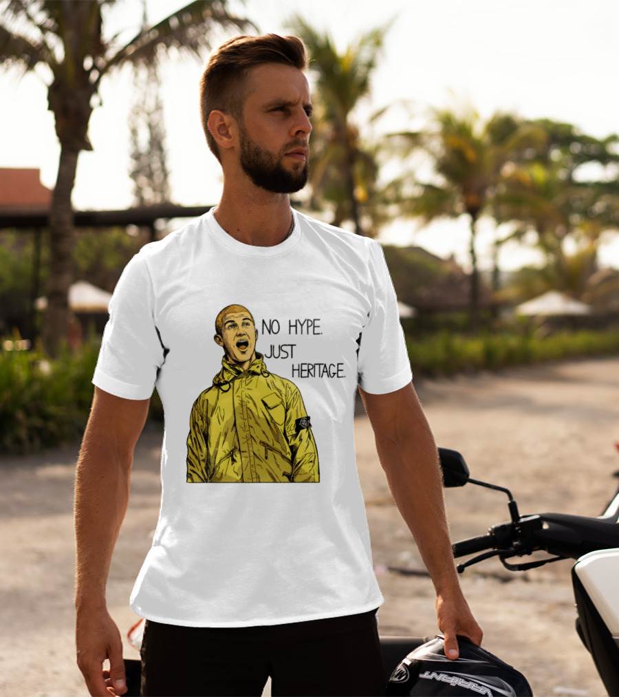 No Hype Just Heritage Ellemme Since 2017 Stone Island Yellow Jacket T-Shirt