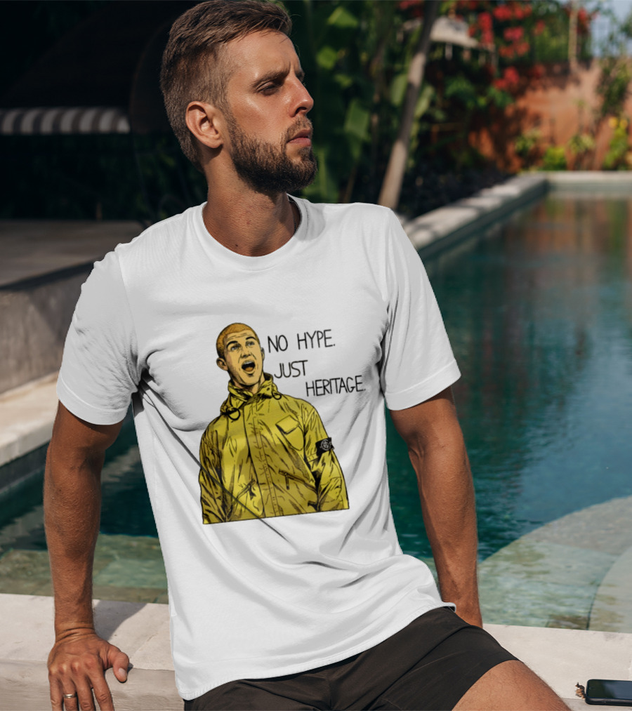 No Hype Just Heritage Ellemme Since 2017 Stone Island Yellow Jacket T-Shirt