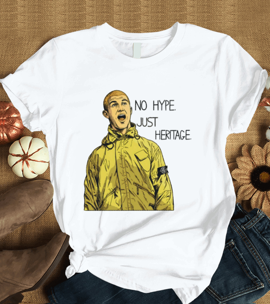 No Hype Just Heritage Ellemme Since 2017 Stone Island Yellow Jacket T-Shirt