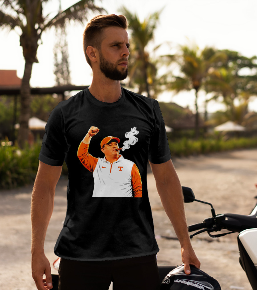 Tennessee Volunteers Josh Heupel Smoke 'Em Cigar Celebration T-Shirt