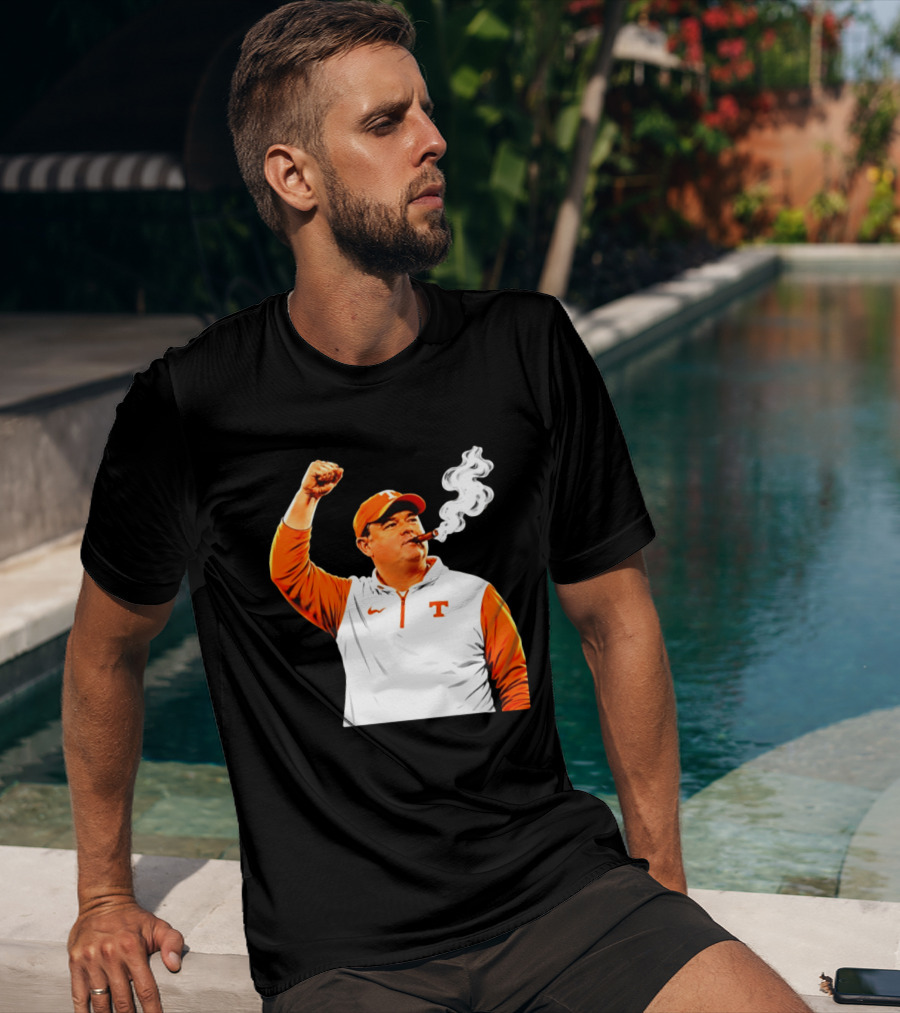 Tennessee Volunteers Josh Heupel Smoke 'Em Cigar Celebration T-Shirt