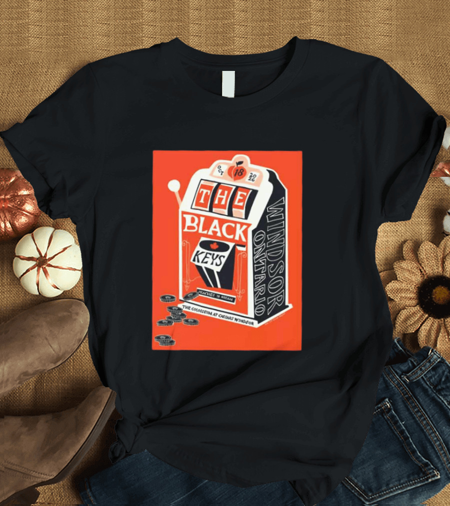 The Black Keys Caesars Windsor Ontario Peaches 'N Kream Oct 18 2026 T-Shirt