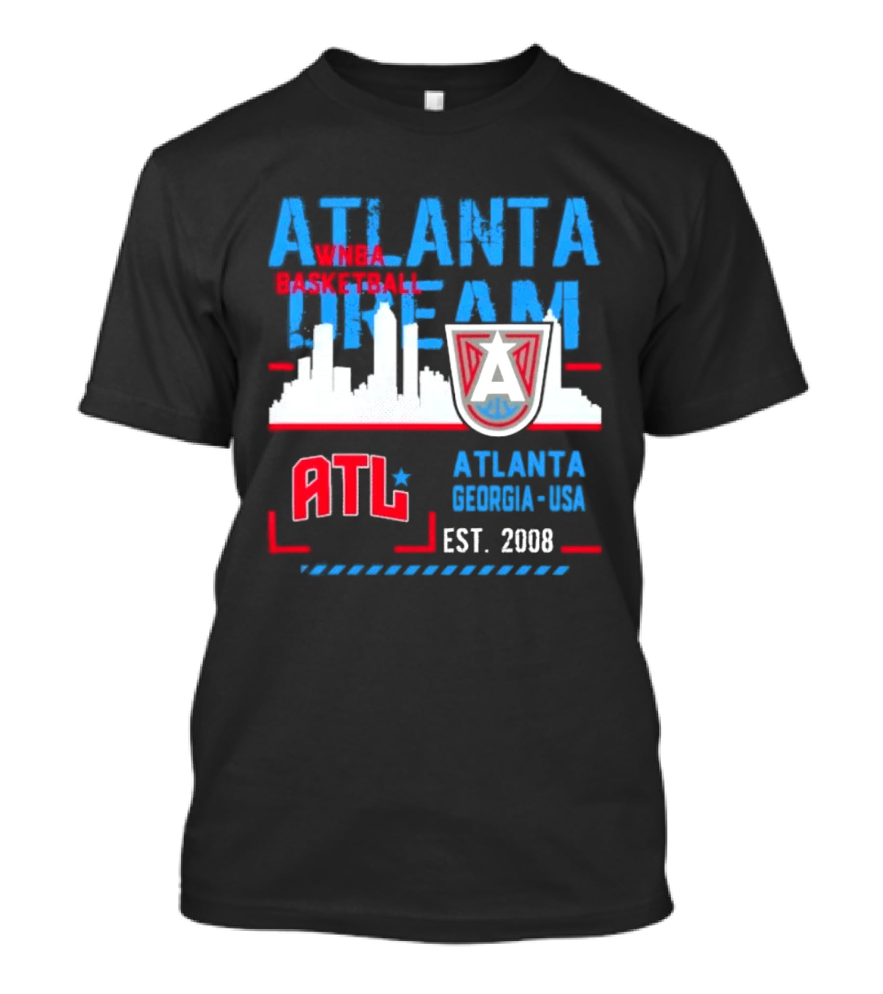 ATL Atlanta Dream Skyline Essentials Est 2008 Georgia USA T-Shirt