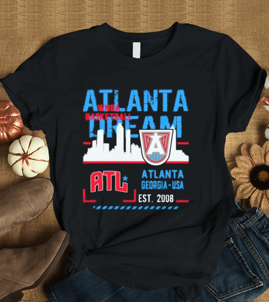 ATL Atlanta Dream Skyline Essentials Est 2008 Georgia USA T-Shirt