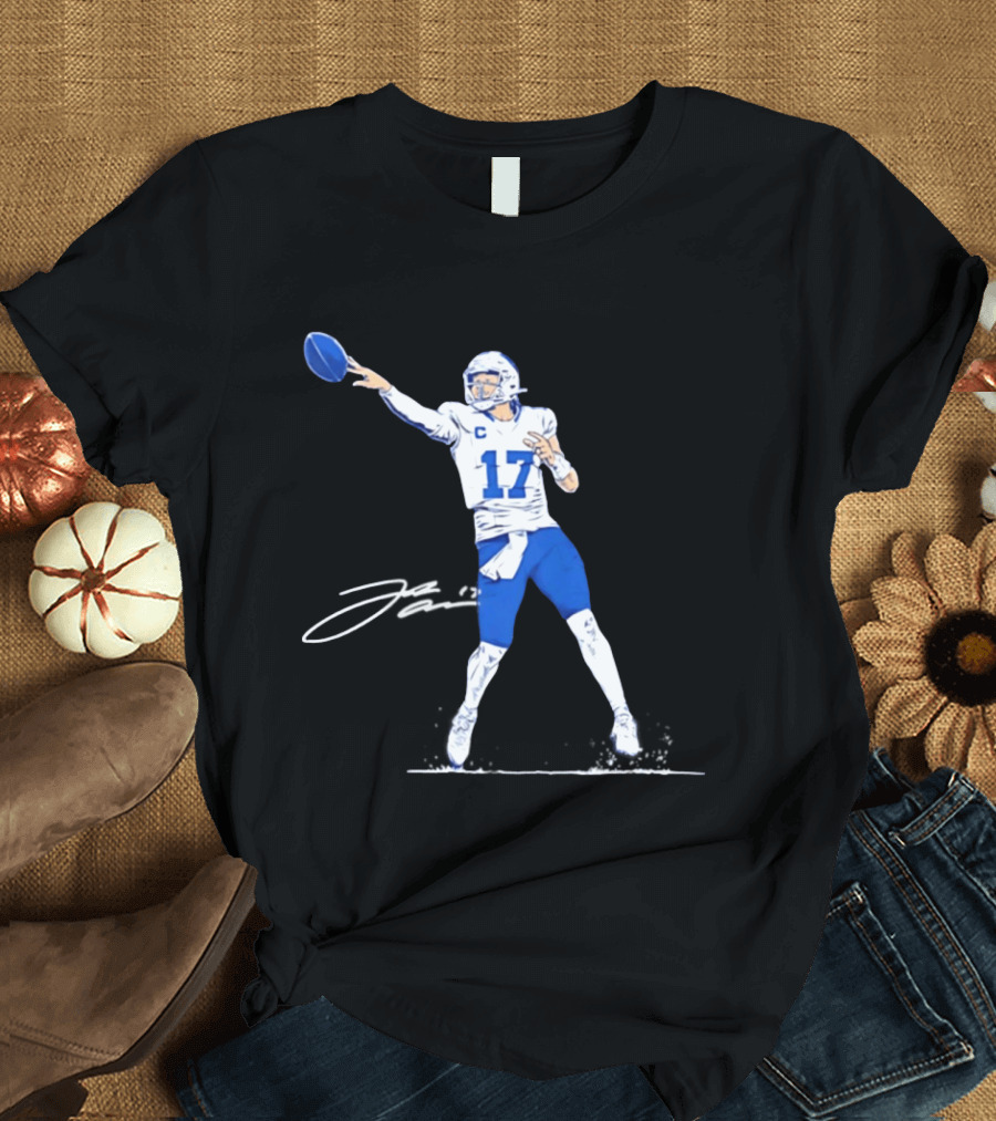 Josh Allen 17 Backhanded Flip Touchdown Pass T-Shirt