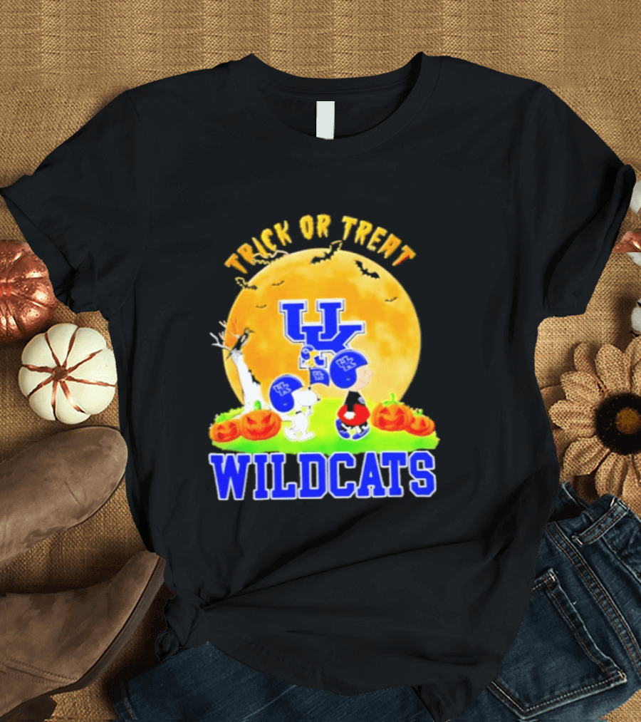 Kentucky Wildcats Peanuts Trick Or Treat Halloween Abbey Road 2026 T-Shirt
