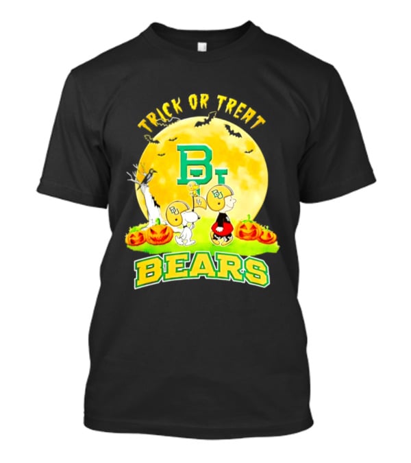 Baylor Bears Peanuts Trick Or Treat Halloween Football Helmets Pumpkins 2026 T-Shirt