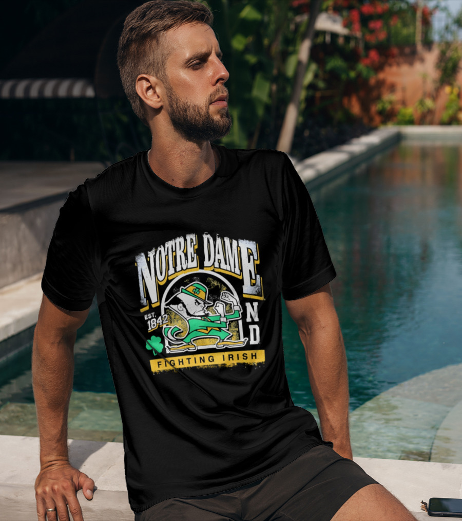 Notre Dame Fighting Irish ND Est 1842 Football T-Shirt