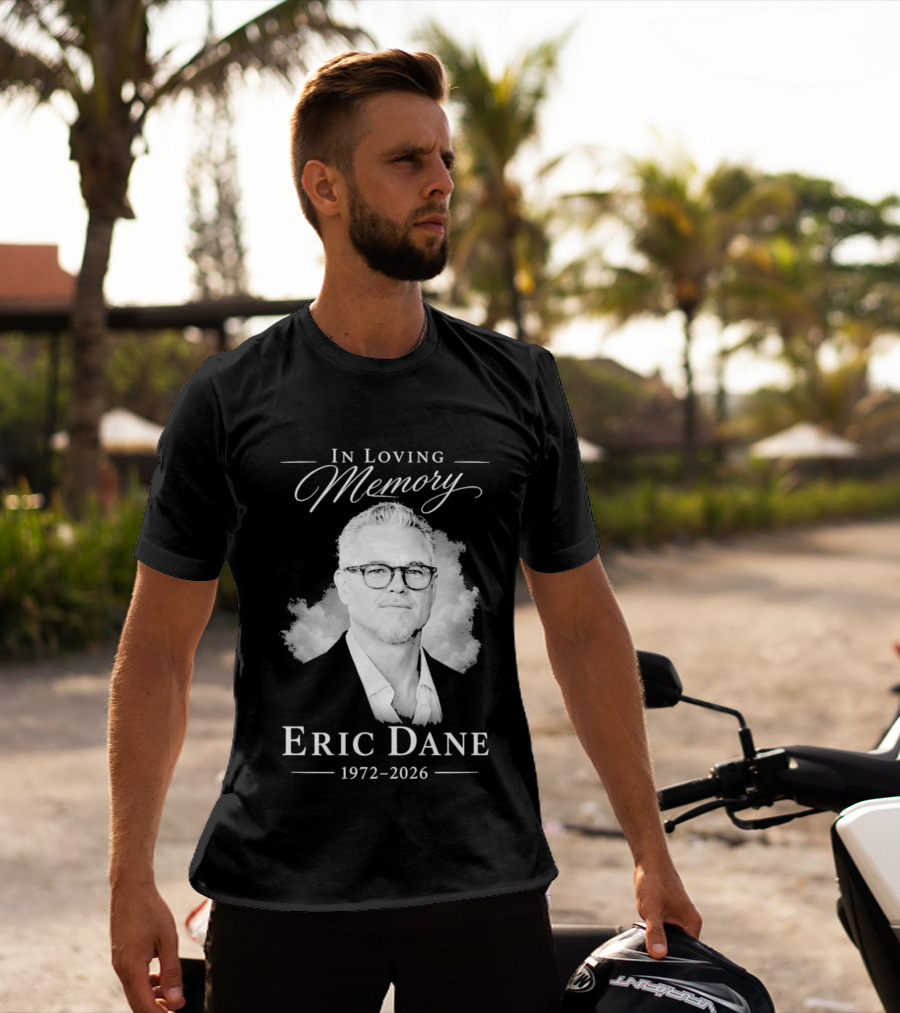 In Loving Memory Eric Dane 1972 2026 Cloud Portrait Memorial T-Shirt