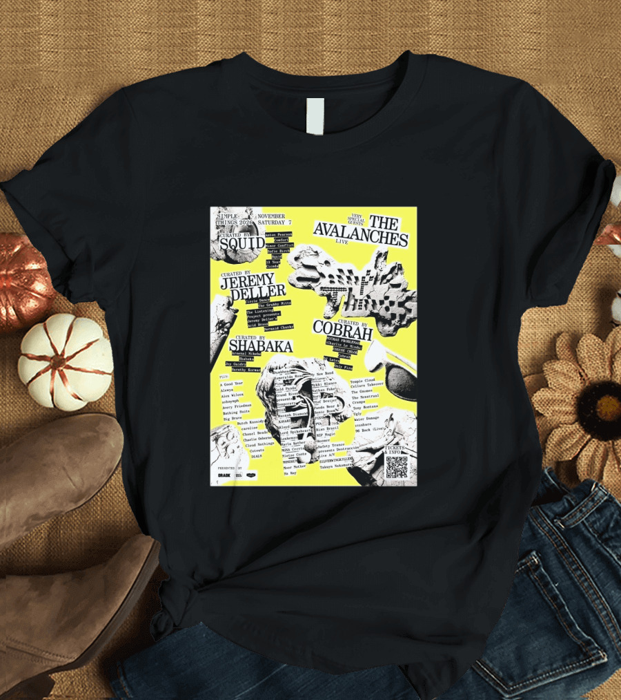 Simple Things 2026 Festival Bristol UK Line Up Featuring The Avalanches Live On November 7 Curated By Squid Jeremy Deller Shabaka And Cobrah T-Shirt