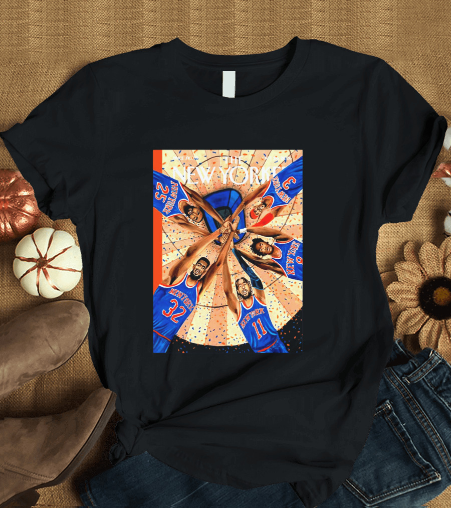 The New Yorker Make It Two New York Knicks Team Spirit Oct 26 2026 Cover T-Shirt