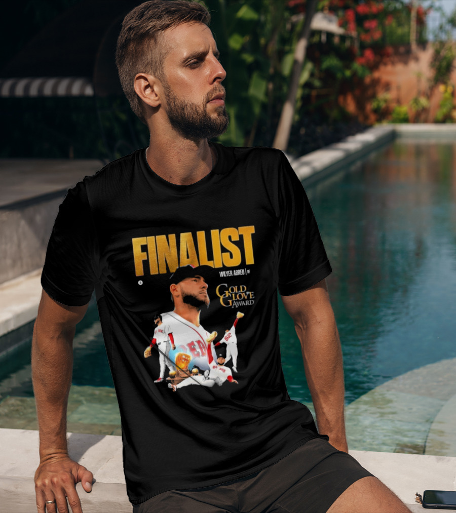 Wilyer Abreu Red Sox Gold Glove Finalist Award T-Shirt