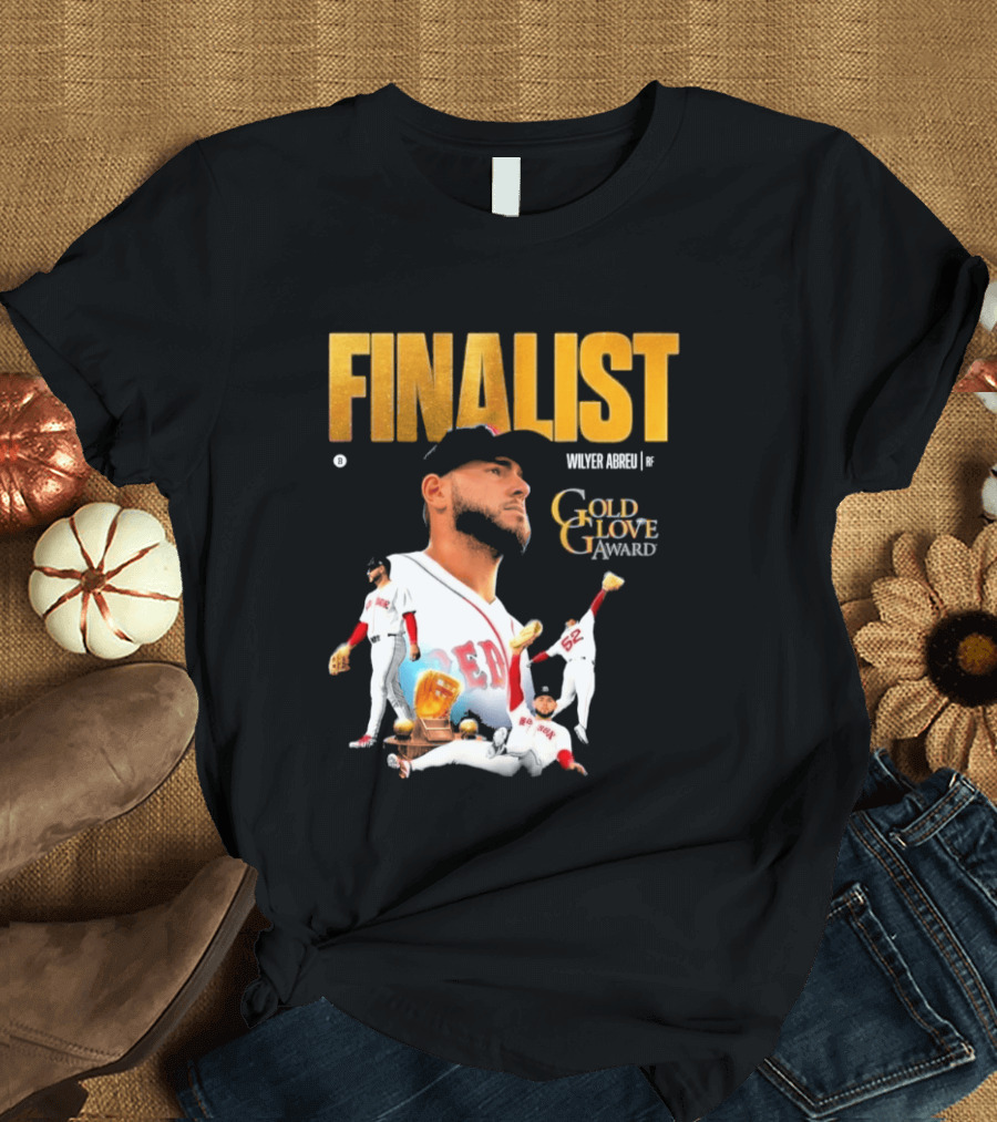 Wilyer Abreu Red Sox Gold Glove Finalist Award T-Shirt