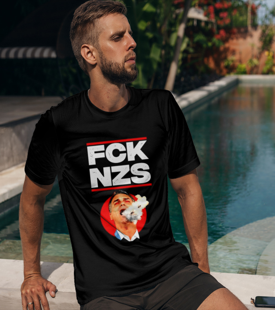 FCK NZS Jair Bolsonaro Political Satire Smoking T-Shirt