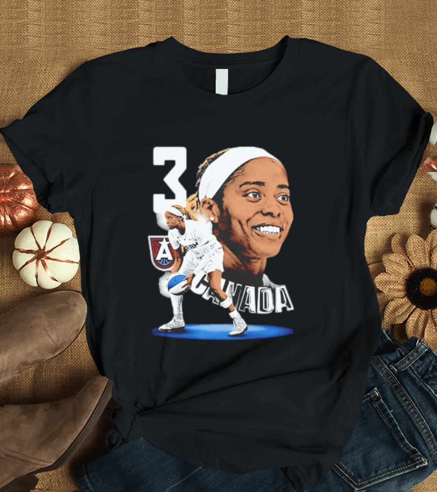 Jordin Canada 3 Atlanta Dream Basketball Star T-Shirt
