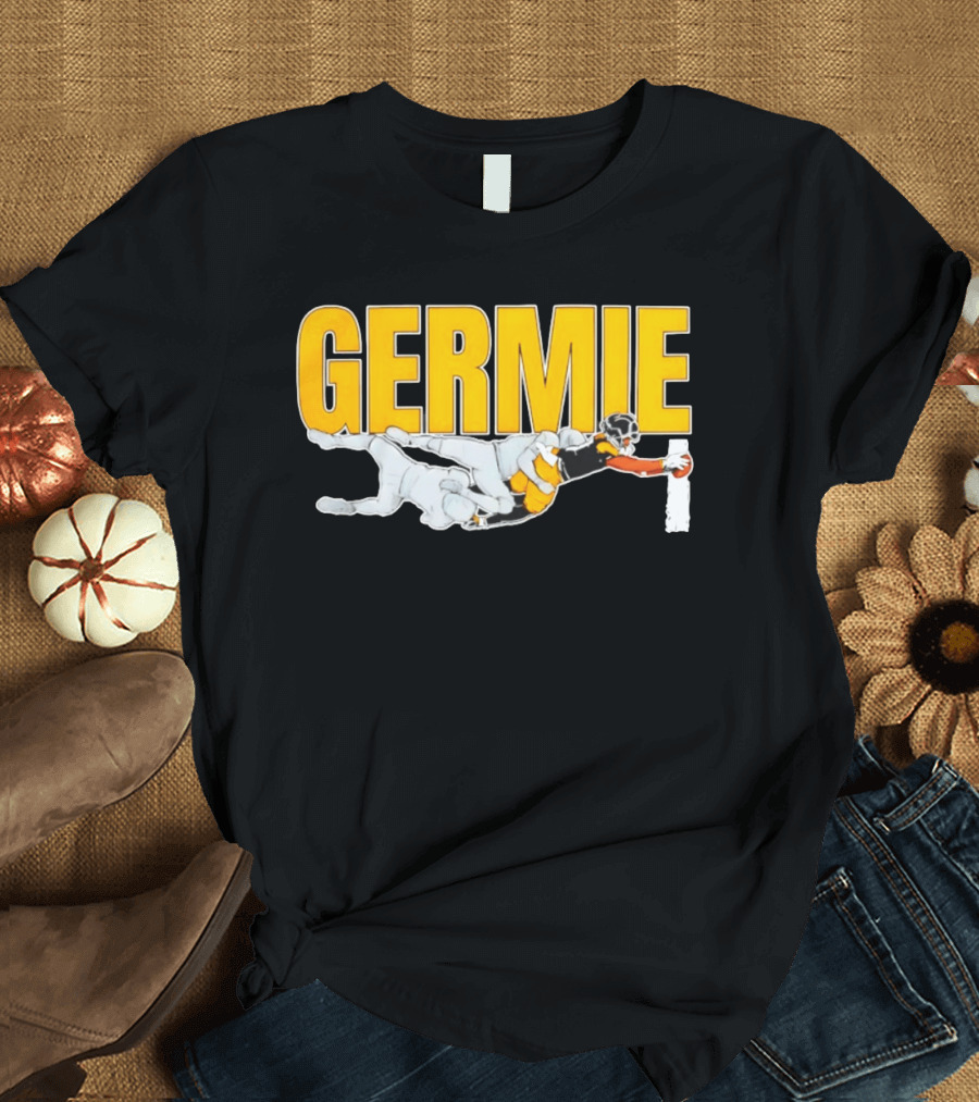 Germie Bernard Touchdown Dive Football Action T-Shirt