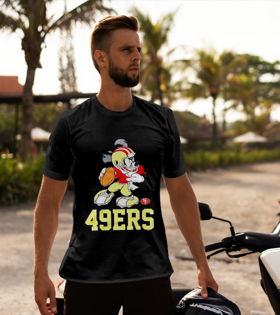 Mickey Mouse San Francisco 49ers Football 49ers T-Shirt