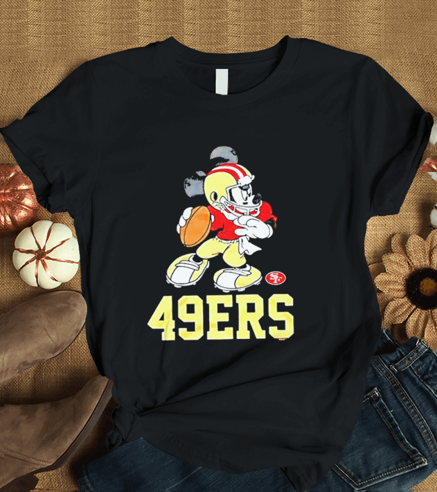 Mickey Mouse San Francisco 49ers Football 49ers T-Shirt