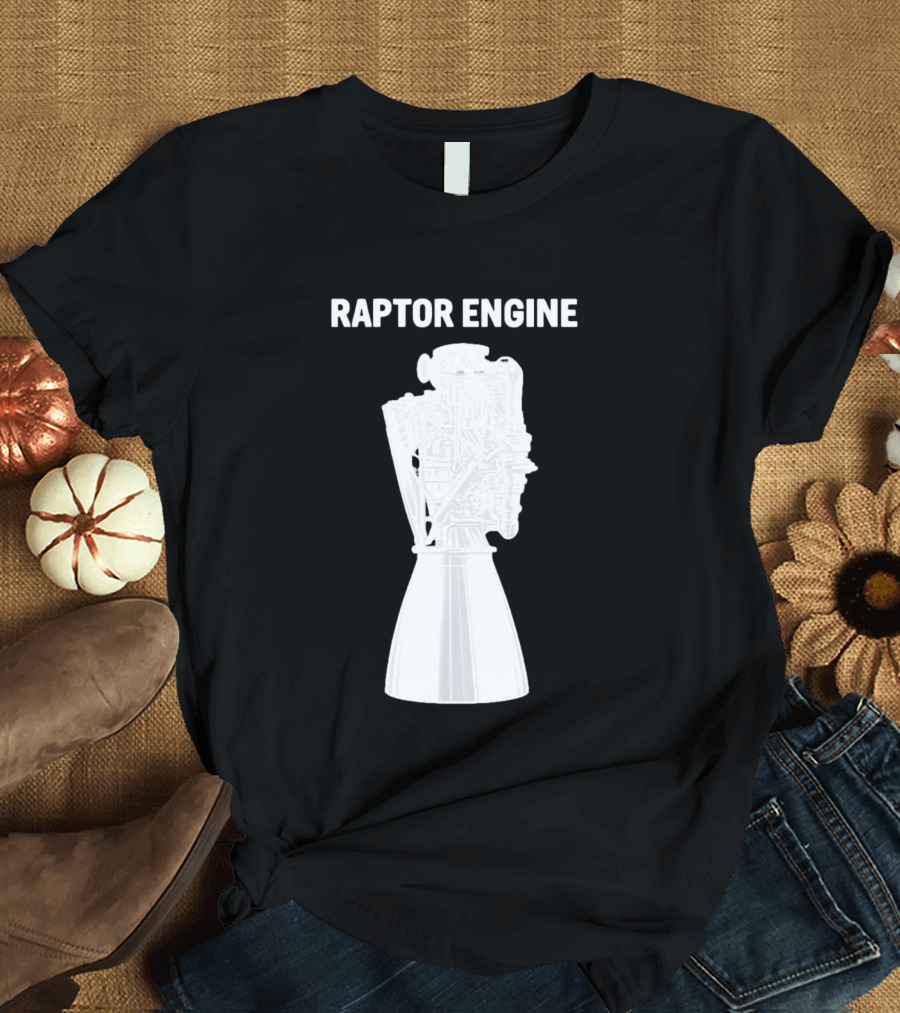 Raptor Engine SpaceX Rocket Scientist Explorer T-Shirt