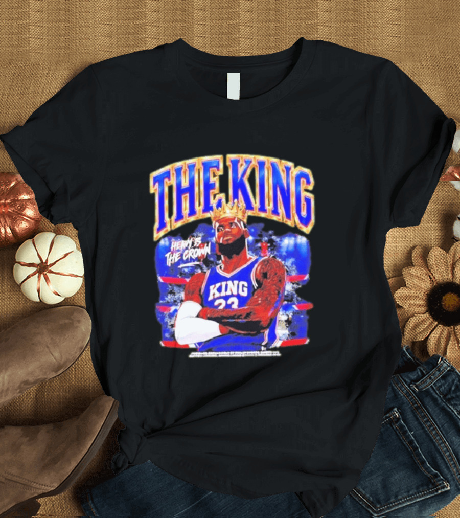 LeBron James The King Heavy Is The Crown Kings 23 Basketball Legend T-Shirt