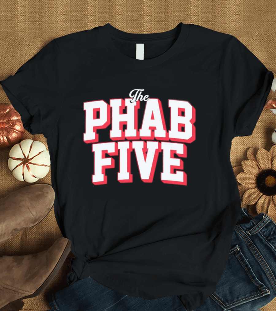 The Phab Five Philadelphia 76ers Basketball Fans T-Shirt