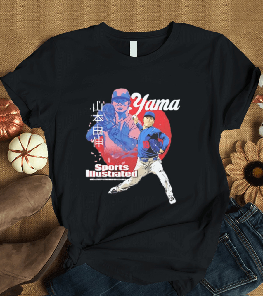 Yoshinobu Yamamoto Sports Illustrated Los Angeles Dodgers Japanese T-Shirt