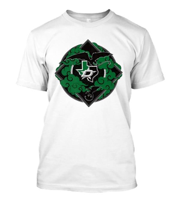 Dallas Stars 2026 27 Iron Flame Texas Map T-Shirt