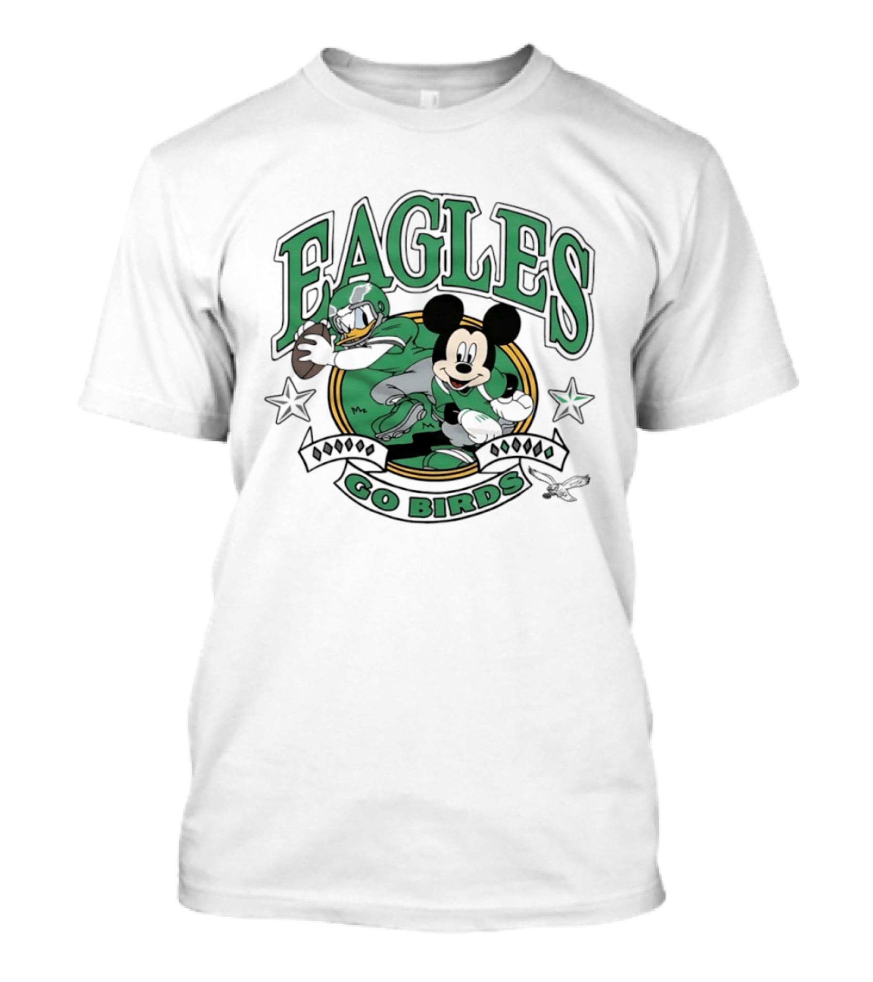 Mickey Mouse Eagles Go Birds Football T-Shirt