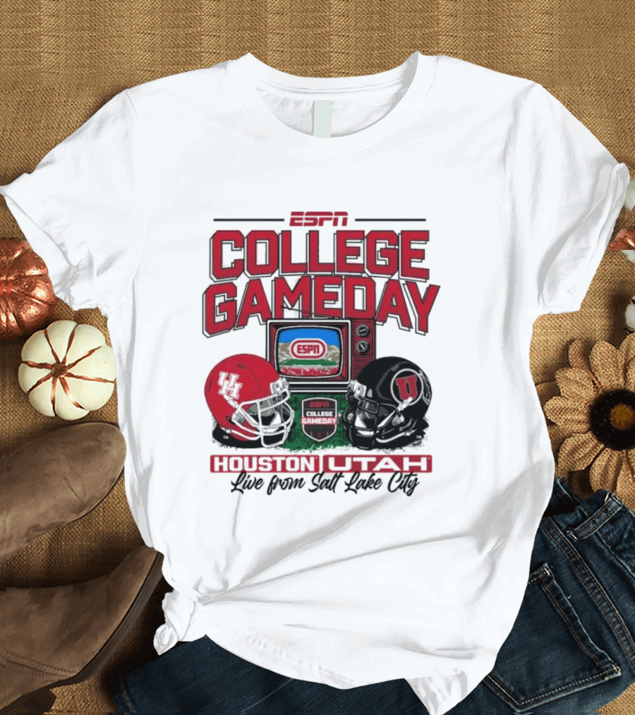 ESPN College GameDay Houston Cougars Utah Utes Live From Salt Lake City T-Shirt