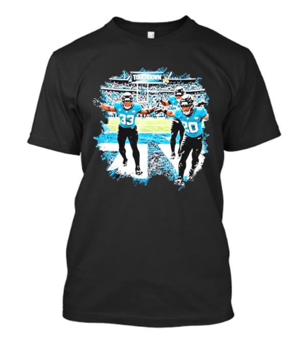 Bhayshul Tuten Tip Toe Touchdown Jaguars 33 20 Stadium Celebration T-Shirt