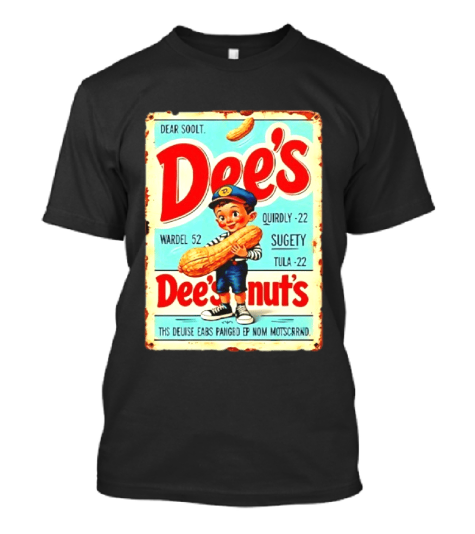 Dee's Nuts Vintage Peanut Advertisement With Cartoon Boy T-Shirt