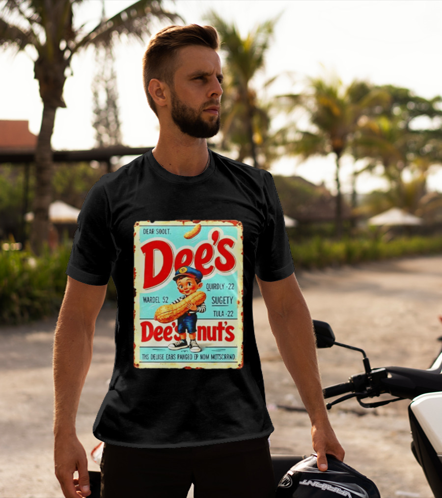 Dee's Nuts Vintage Peanut Advertisement With Cartoon Boy T-Shirt