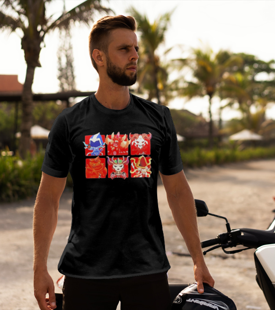 Diablo But Deadly Game Horned Characters Red T-Shirt